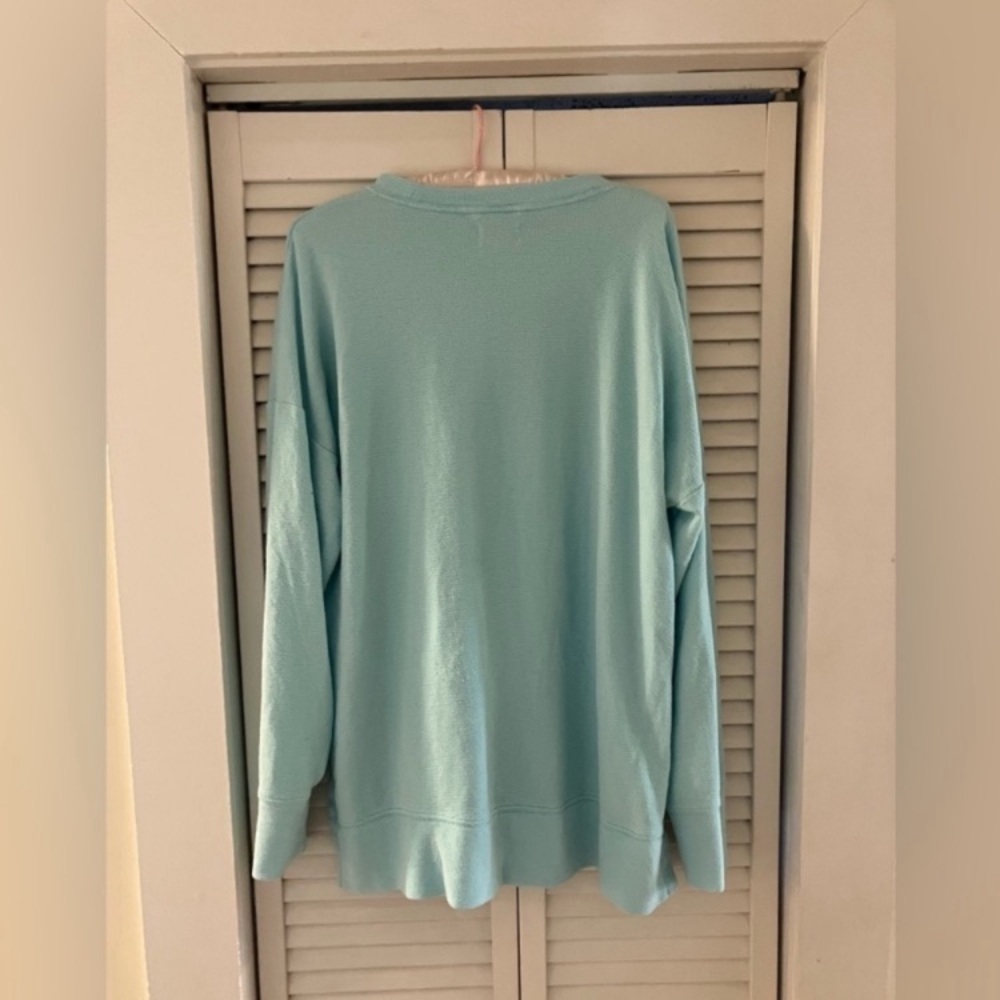 aerie Pastel Blue Crewneck Oversized Sweatshirt - Picture 5 of 8